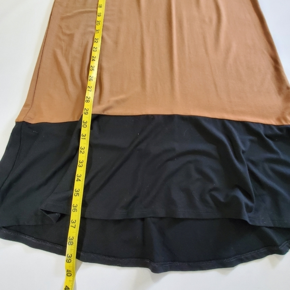 2324 * J. Jill Wearever Collection Colorblock Stretch Dress Brown Size S NWT - Picture 7 of 7